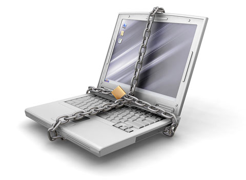Datensicherheit-Laptop